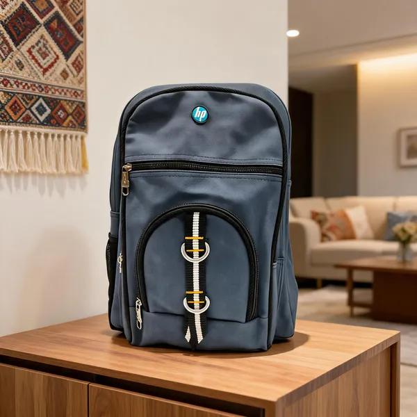 Blue_Polyester_Multi-Compartment_Backpack_For_Unisex