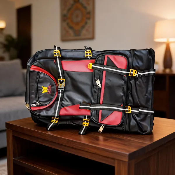Red_Black_Polyester_Casual_Backpack_For_Unisex