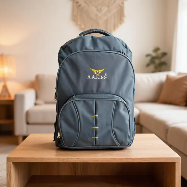 Grey_Polyester_Casual_Backpack_For_Unisex