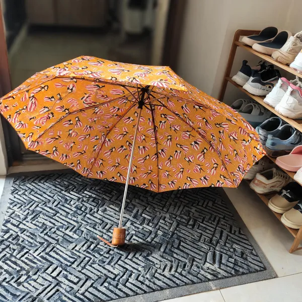 Orange_Polyester_Floral_Print_Folding_Umbrella_For_Adults