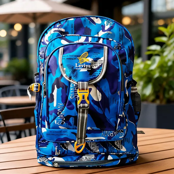 Blue_Polyester_Camouflage_Print_Casual_Backpack_For_Unisex