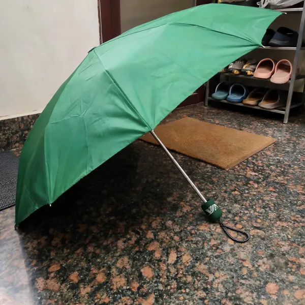 Green_Polyester_Foldable_Umbrella_For_Adults
