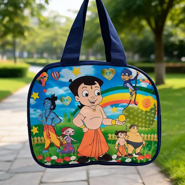 Blue_Polyester_Cartoon_Print_Carry_Bag_For_Kids