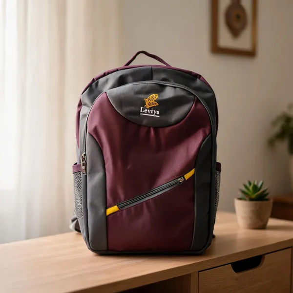Maroon_Polyester_Casual_Backpack_For_Unisex