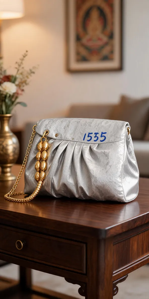 Silver_Polyester_Embellished_Clutch_Bag_For_Women