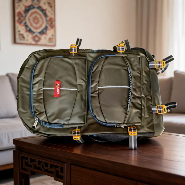 Olive_Green_Polyester_Multi_Compartment_Backpack_For_Adults