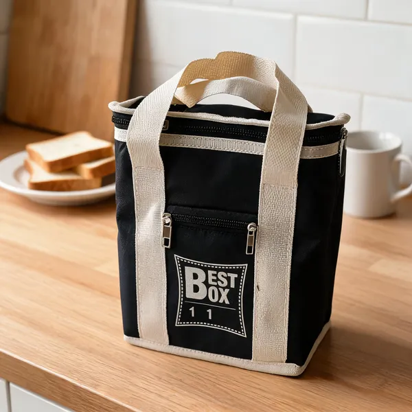 Black_Polyester_Zippered_Lunch_Bag_For_Adults