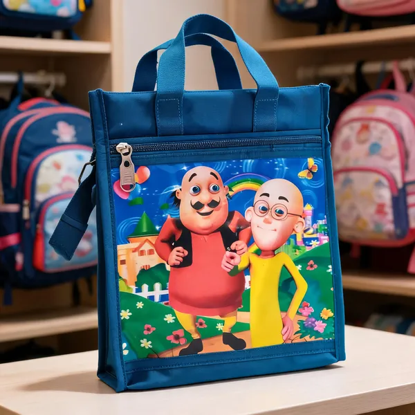 Blue_Polyester_Printed_Carry_Bag_For_Kids