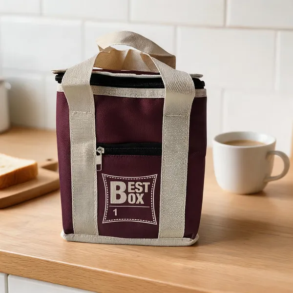 Maroon_Polyester_Zippered_Lunch_Bag_For_Adults