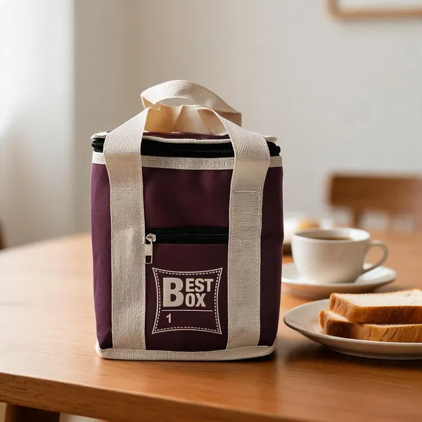 Maroon_Polyester_Zippered_Lunch_Bag_For_Adults