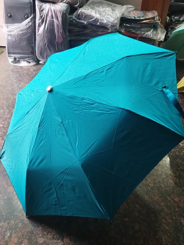 Teal_Polyester_Compact_Folding_Umbrella_For_Adults