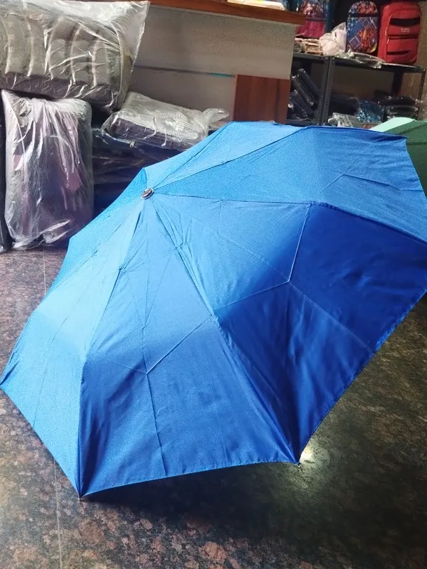 Blue_Polyester_Folding_Umbrella_For_Unisex