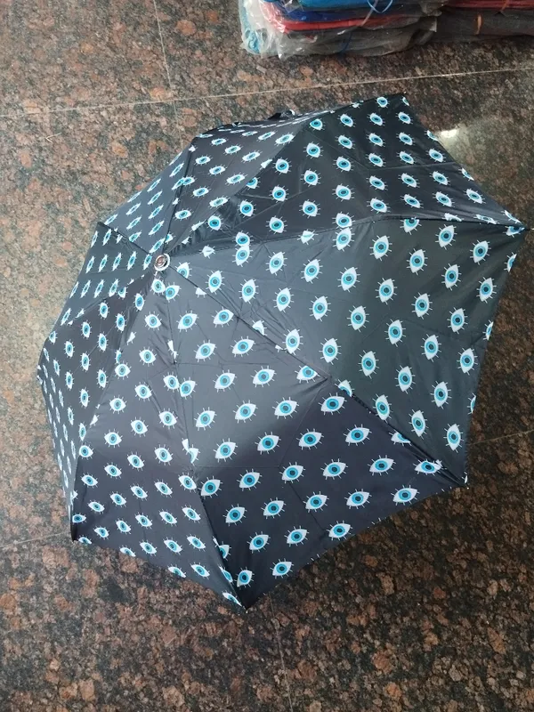 Black_Polyester_Eye_Print_Foldable_Umbrella_For_Adults