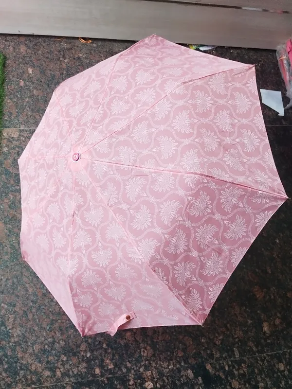 Pink_Polyester_Floral_Print_Folding_Umbrella_For_Women