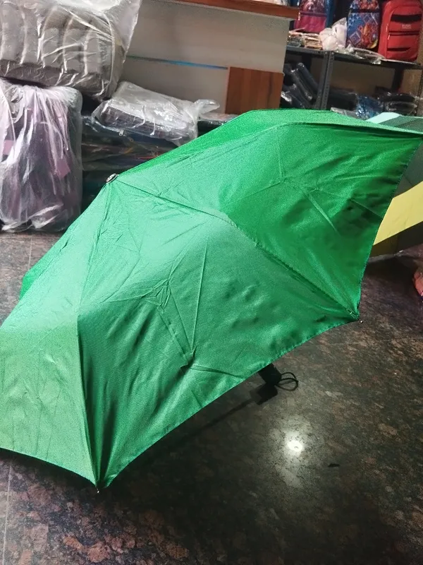 Green_Polyester_Foldable_Umbrella_For_Adults