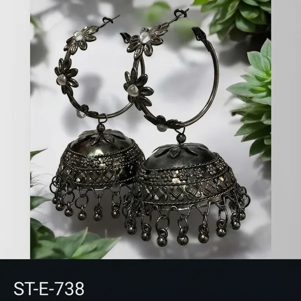 Oxidized_Silver_Floral_Hoop_Jhumka_Earrings_For_Women