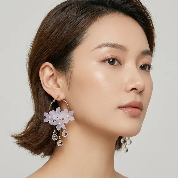 White_Floral_Gold_Toned_Dangler_Earrings_For_Women
