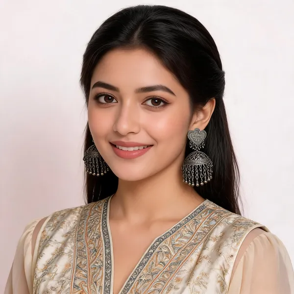 Oxidized_Silver_Heart_Jhumka_Earrings_For_Women