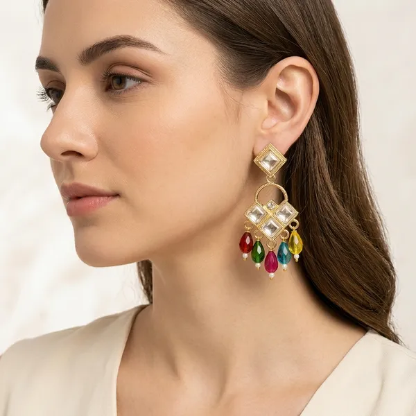 Gold_Kundan_Multicolor_Beaded_Chandbali_Earrings_For_Women
