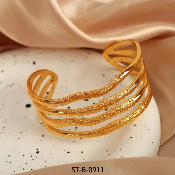 Gold_Toned_Multi_Layer_Textured_Cuff_Bangle_For_Women