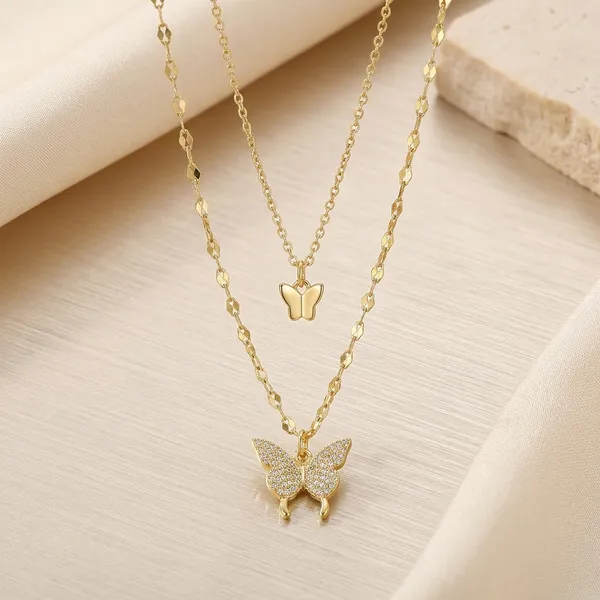 Gold_Layered_Butterfly_Pendant_Necklace_For_Women