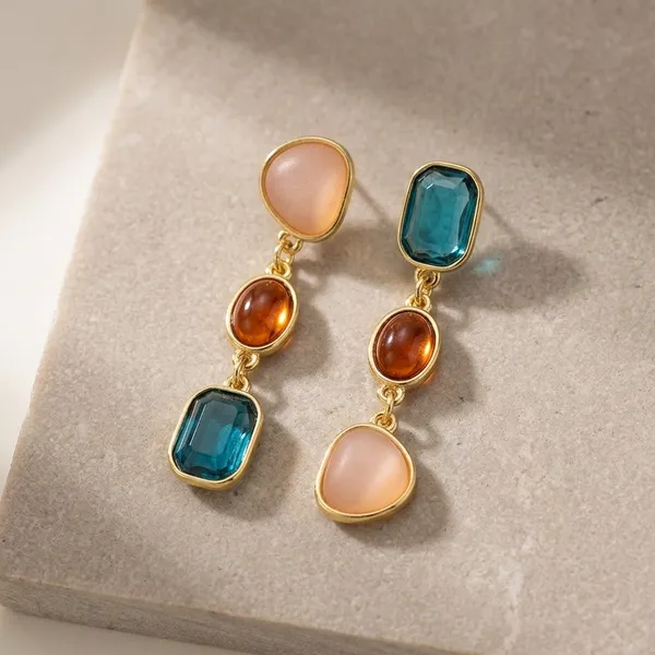 Gold_Toned_Multicolor_Stone_Drop_Earrings_For_Women