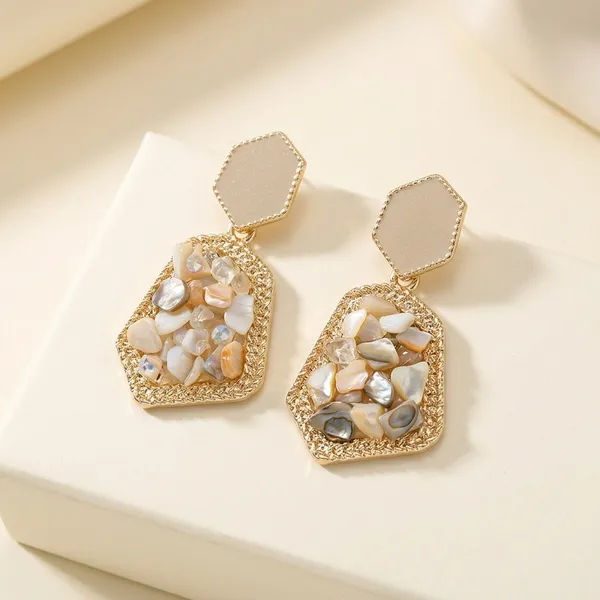 Gold_Toned_Hexagon_Drop_Earrings_For_Women