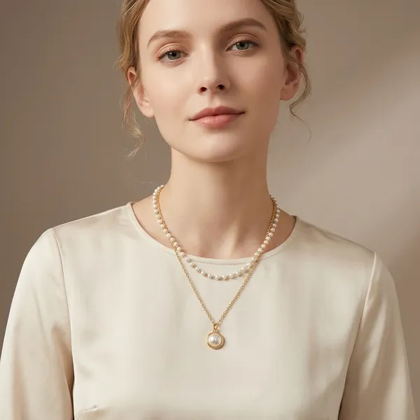 Gold_Layered_Pearl_Beaded_Chain_Necklace_For_Women