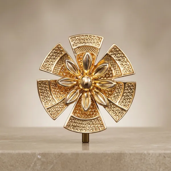 Gold_Toned_Floral_Statement_Stud_Earrings_For_Women