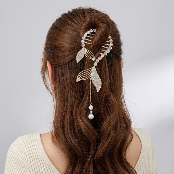Gold_Crystal_Leaf_Hair_Comb_With_Pearl_Drop_For_Women