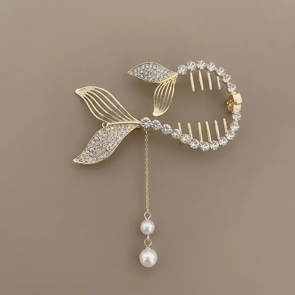Gold_Crystal_Leaf_Hair_Comb_With_Pearl_Drop_For_Women