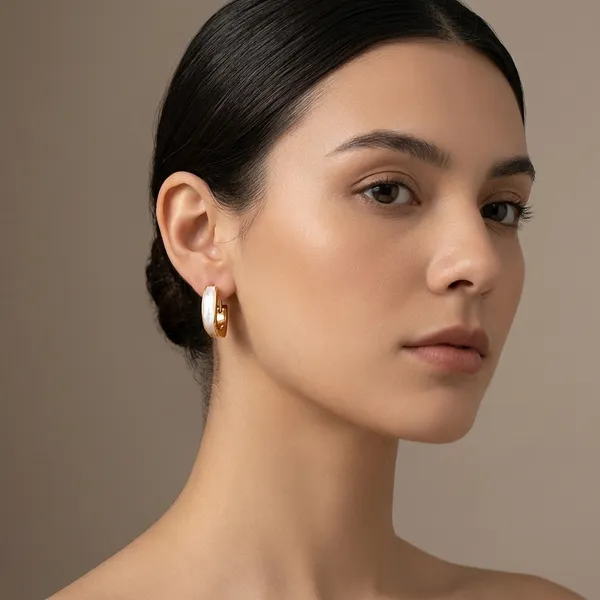 Gold_Toned_White_Enamel_Square_Huggie_Hoop_Earrings