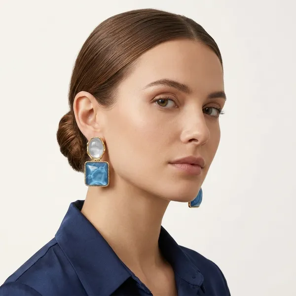 Blue_And_White_Toned_Geometric_Statement_Earrings_For_Women