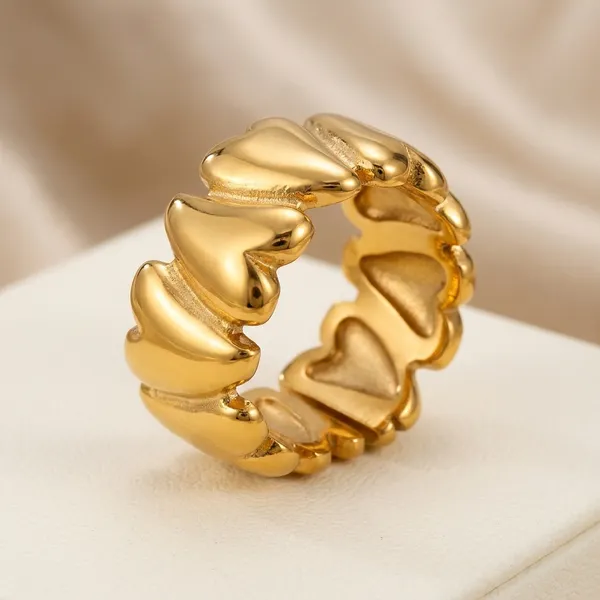 Gold_Plated_Textured_Wide_Band_Ring_For_Women