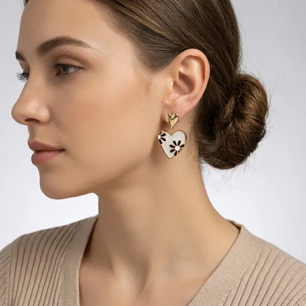 Gold_And_White_Heart_Floral_Drop_Earrings_For_Women