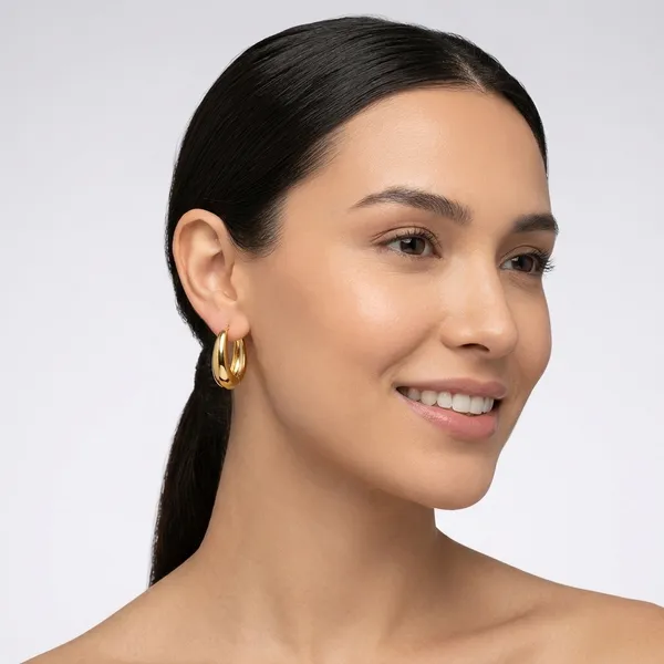 Gold_Toned_Oval_Hoop_Earrings_For_Women
