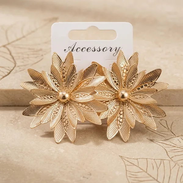 Gold_Toned_Floral_Statement_Earrings_For_Women