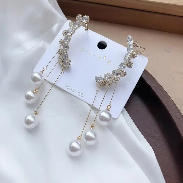 Silver_Crystal_Ear_Cuff_Pearl_Drop_Earrings_For_Women