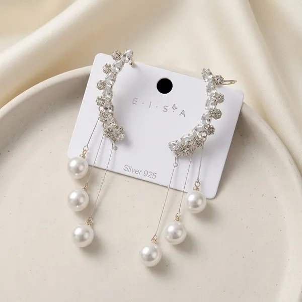 Silver_Crystal_Ear_Cuff_Pearl_Drop_Earrings_For_Women