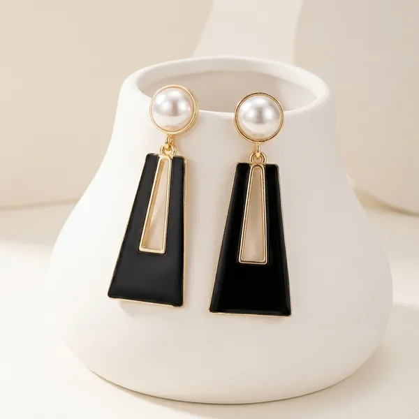 Black_Gold_Toned_Pearl_Drop_Earrings_For_Women