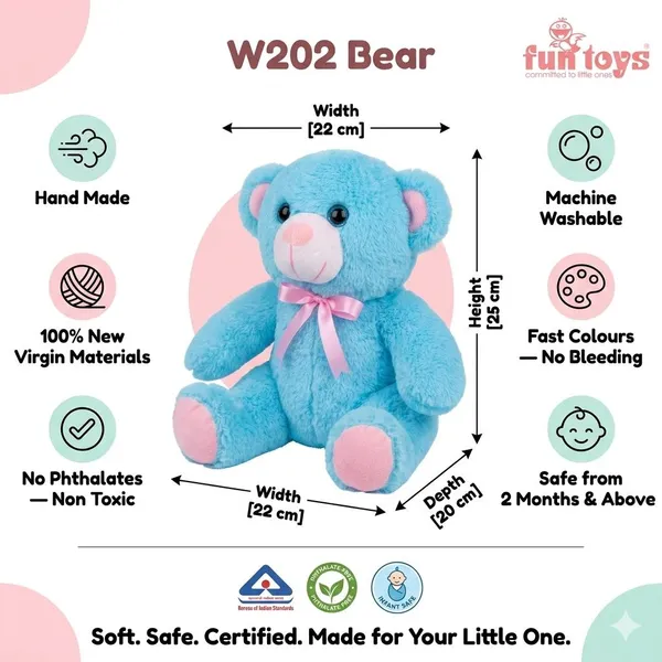 A_beautiful,_classic_teddy_bear_that_looks_perfect_on_any_bed._Plush_Teddy_Bear_25cm