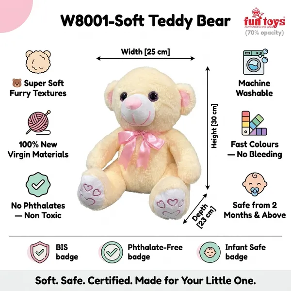 A_beautifully_soft_and_generously_sized_teddy_for_the_best_snuggles._Plush_Teddy_Bear_30_cm