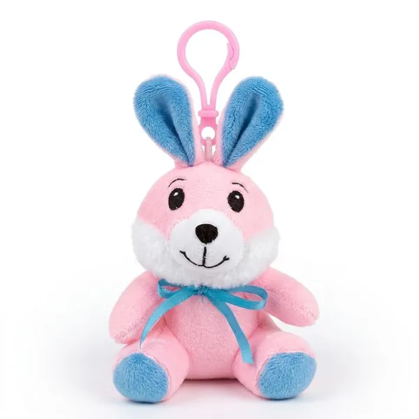 FunToys_Plush_Rabbit_Bag_Charm_And_Plush_Bear_Toy_For_Kids_Pack_Of_2