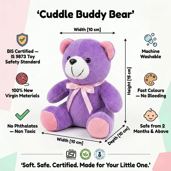 FunToys_Plush_Bunny_Toy_And_Plush_Teddy_Bear_For_Kids_Pack_Of_2