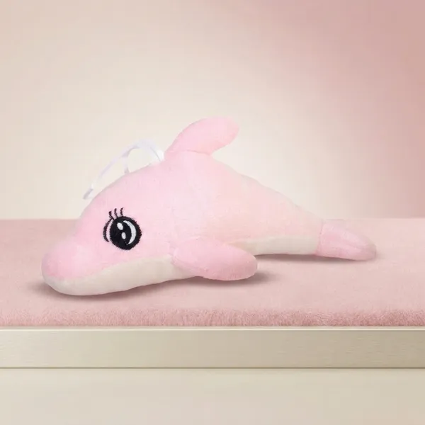 FunToys_Plush_Turtle_Bag_Charm_And_Plush_Dolphin_Toy_For_Kids_Pack_Of_2
