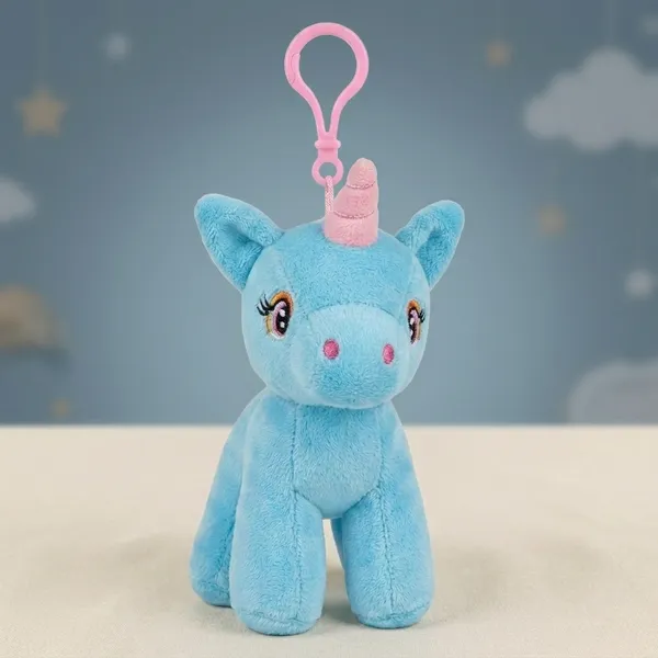 FunToys_Plush_Unicorn_Keychain_And_Plush_Unicorn_Bag_charm_For_Kids_Pack_Of_2