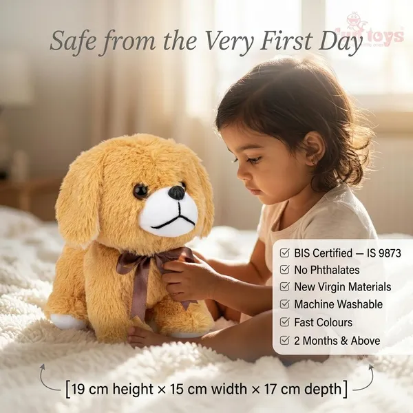 Woof._A_tiny,_floppy-eared_pup_looking_for_a_loving_home._Plush_Puppy_Toy_19cm