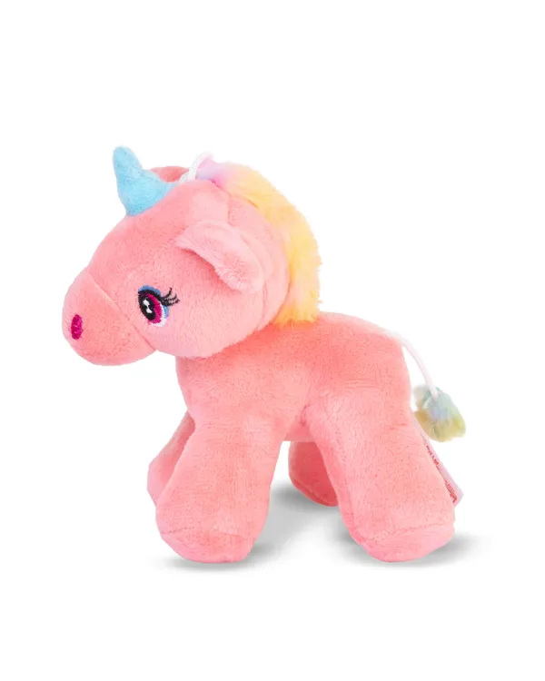 FunToys_Plush_Unicorn_Keychain_And_Plush_Unicorn_Bag_charm_For_Kids_Pack_Of_2