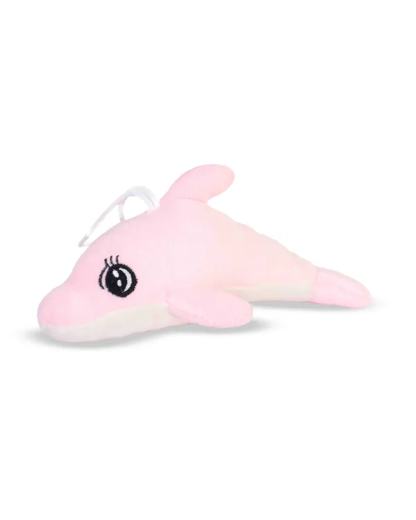 FunToys_Plush_Turtle_Bag_Charm_And_Plush_Dolphin_Toy_For_Kids_Pack_Of_2