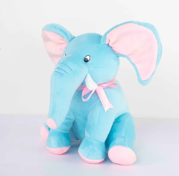 A_beautiful_blue_elephant_plush,_as_soft_as_a_cloud._Plush_Elephant_BLUE_23cm